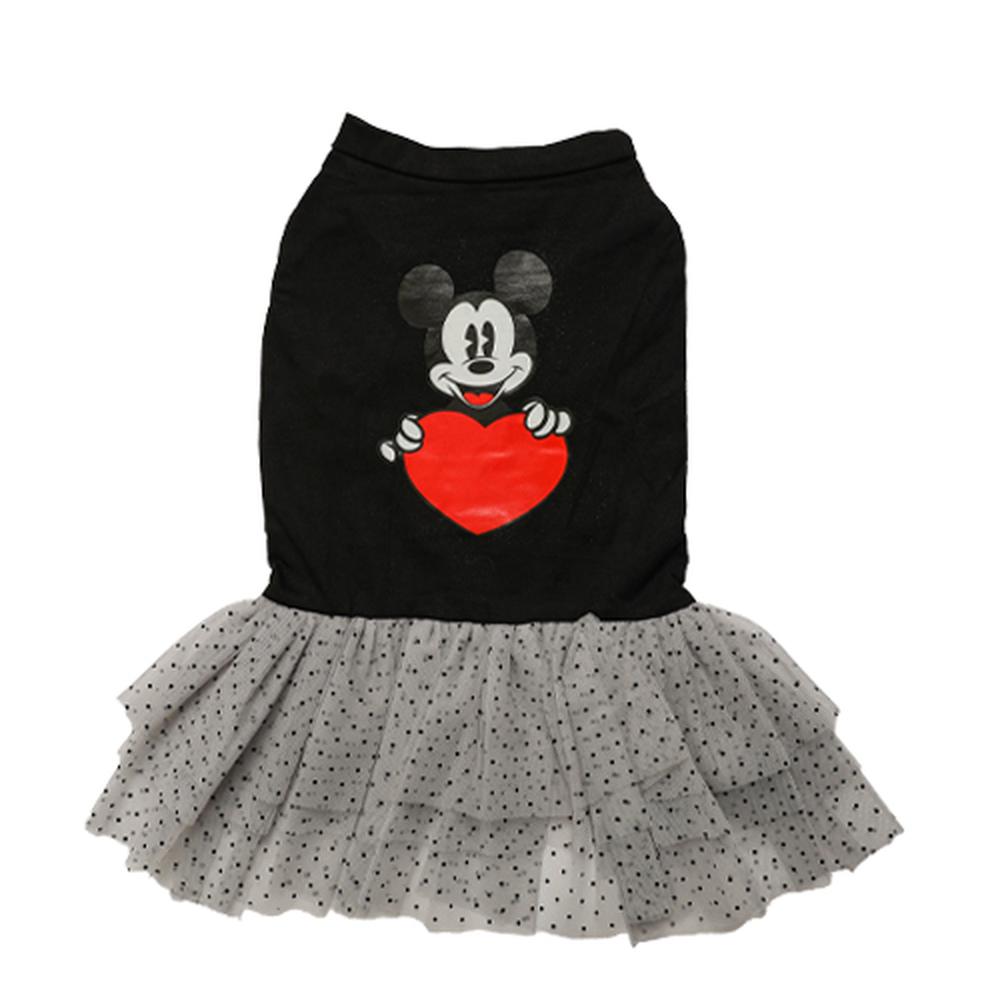 Tütülü Elbise Siyah Mickey