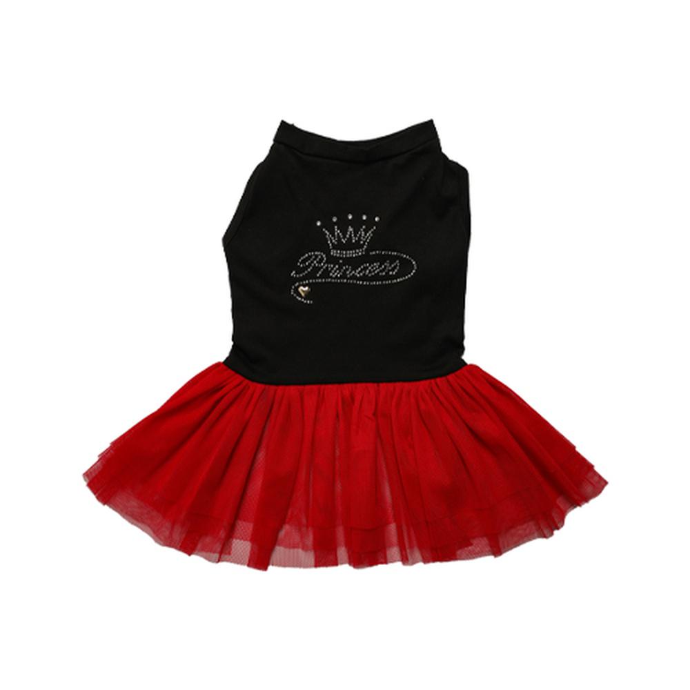 Tütülü Elbise Siyah/Kırmızı Princess