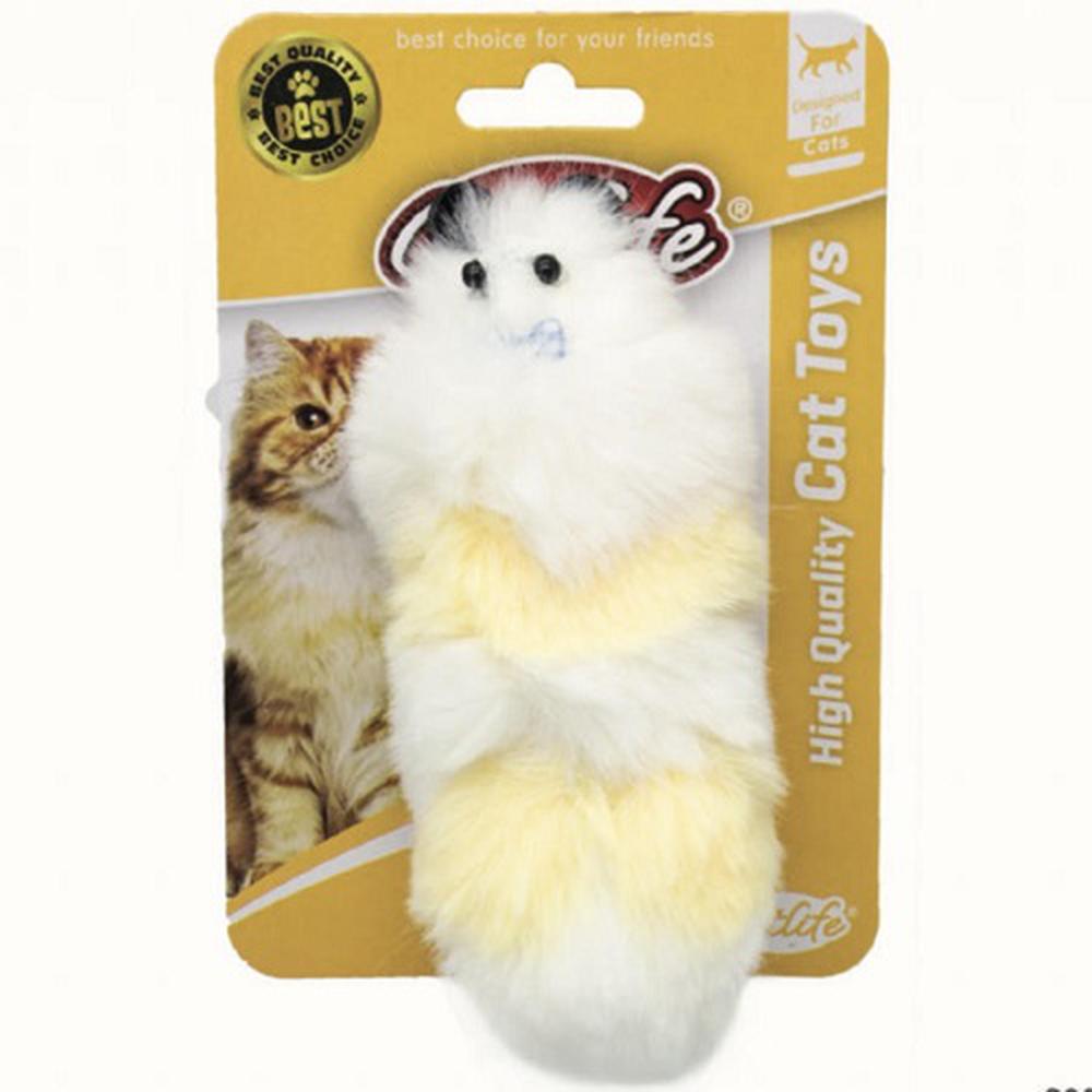 Peluş Sesli Kedi Oyuncak Sarı